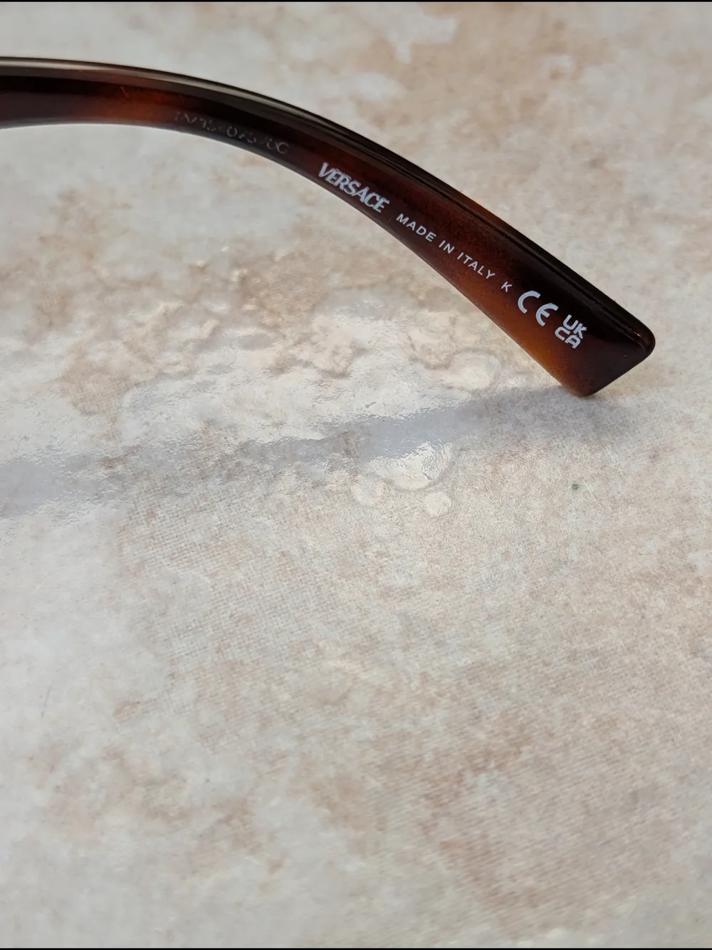 Versace VE4360 Shield Sunglasses in Tortoiseshell/Brown NIB